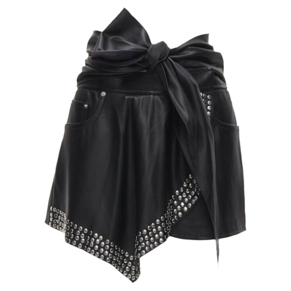 Alexander Wang Faux Leather Studded Shorts